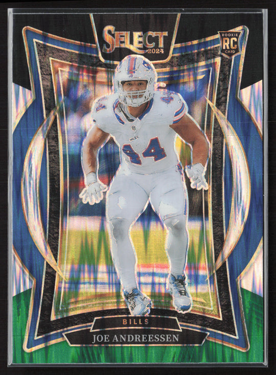 2024 Panini Select #20 Joe Andreessen Black & Green Prizm Shock