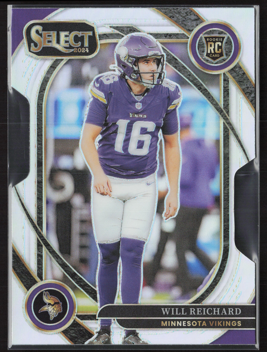2024 Panini Select #300 Will Reichard Silver Prizm Die Cut