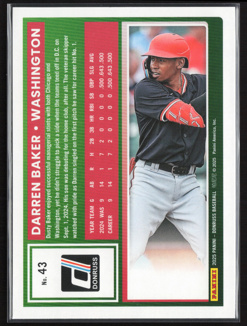 2025 Donruss #43 Darren Baker