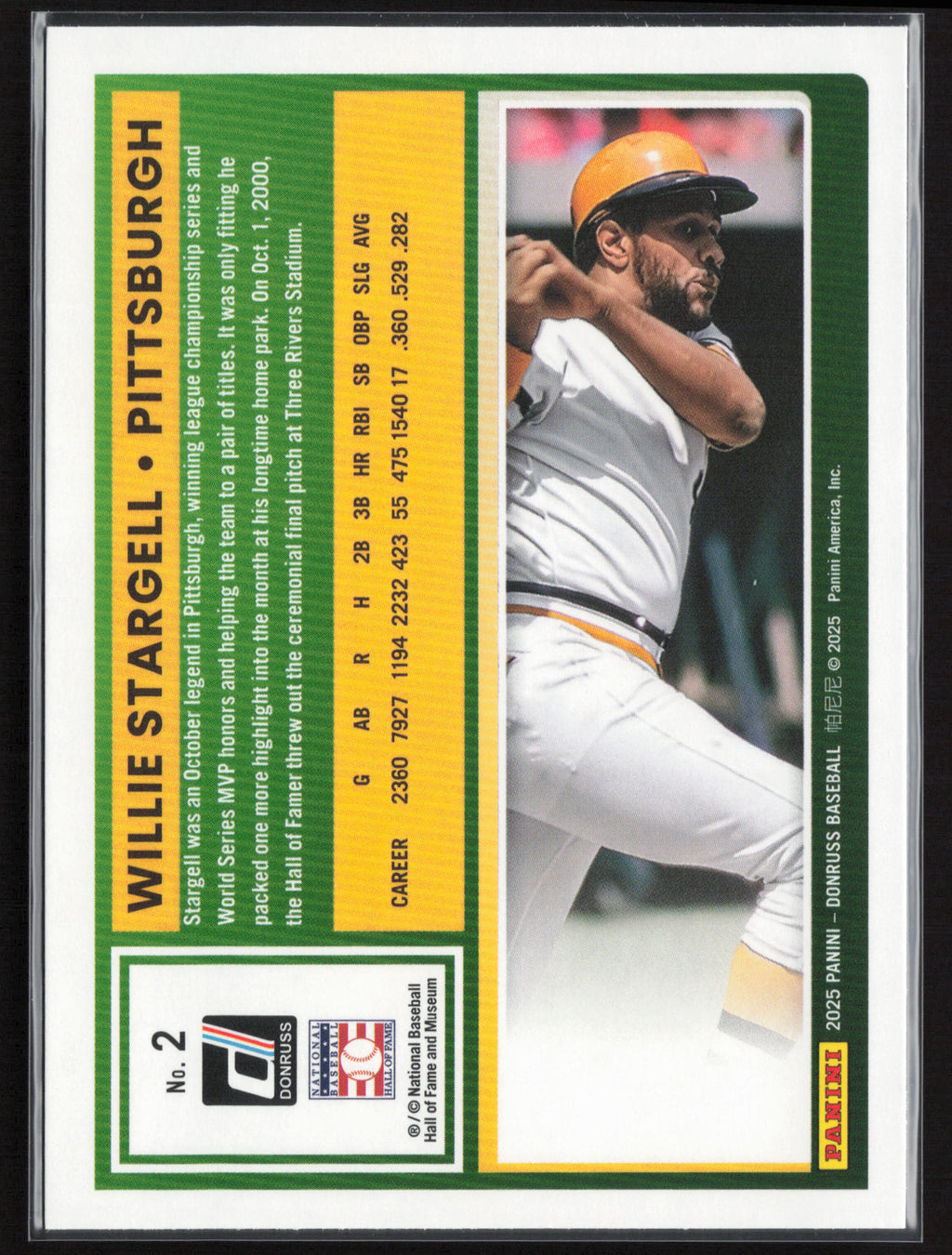 2025 Donruss #2 Willie Stargell