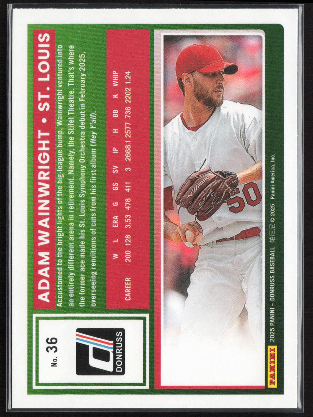 2025 Donruss #36 Adam Wainwright