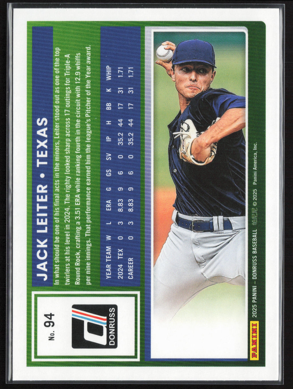 2025 Donruss #94 Jack Leiter