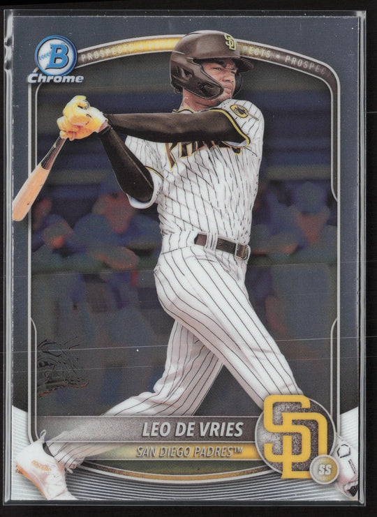 2025 Bowman #BCP-59 Leo De Vries Chrome Prospects