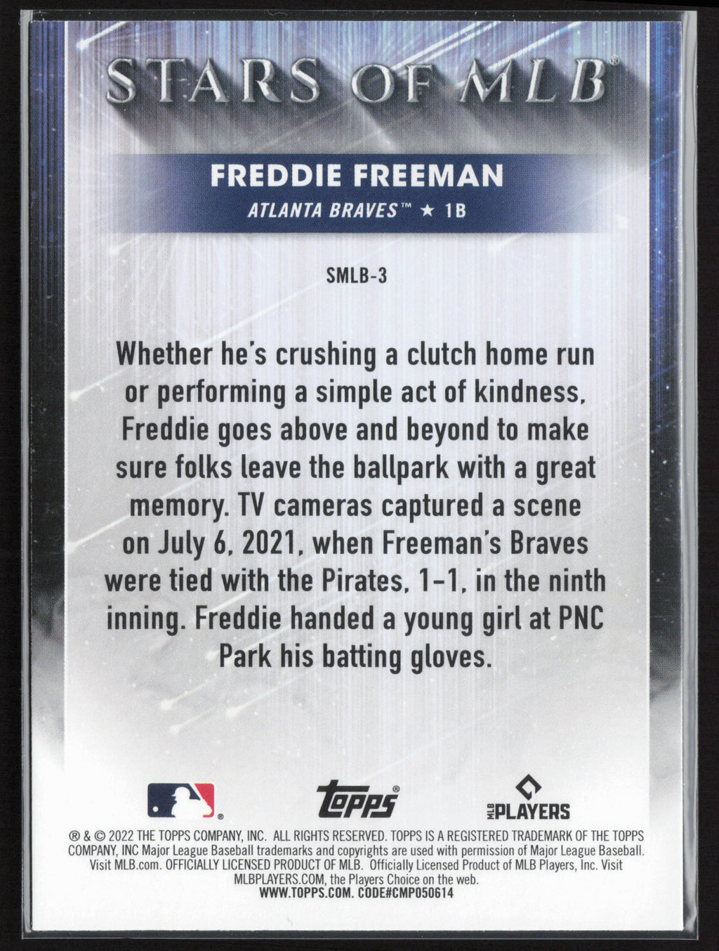 2022 Topps #SMLB-3 Freddie Freeman Stars of MLB