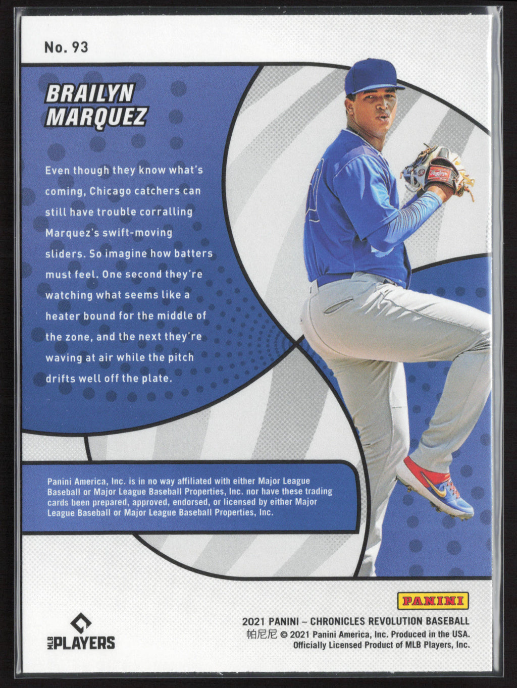 2021 Panini Chronicles #93 Brailyn Marquez Revolution