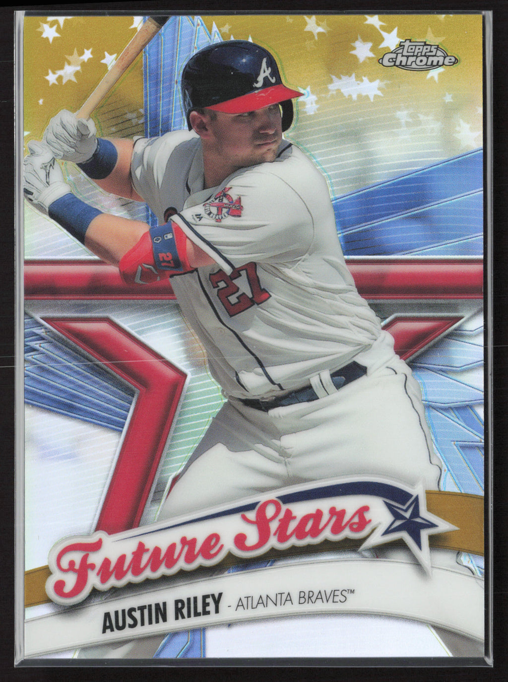 2020 Topps Chrome #FS-16 Austin Riley Future Stars Gold Refractor #/50