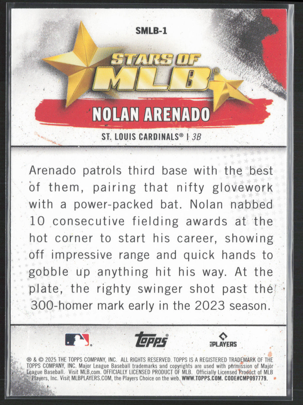 2025 Topps #SMLB-1 Nolan Arenado Stars of MLB