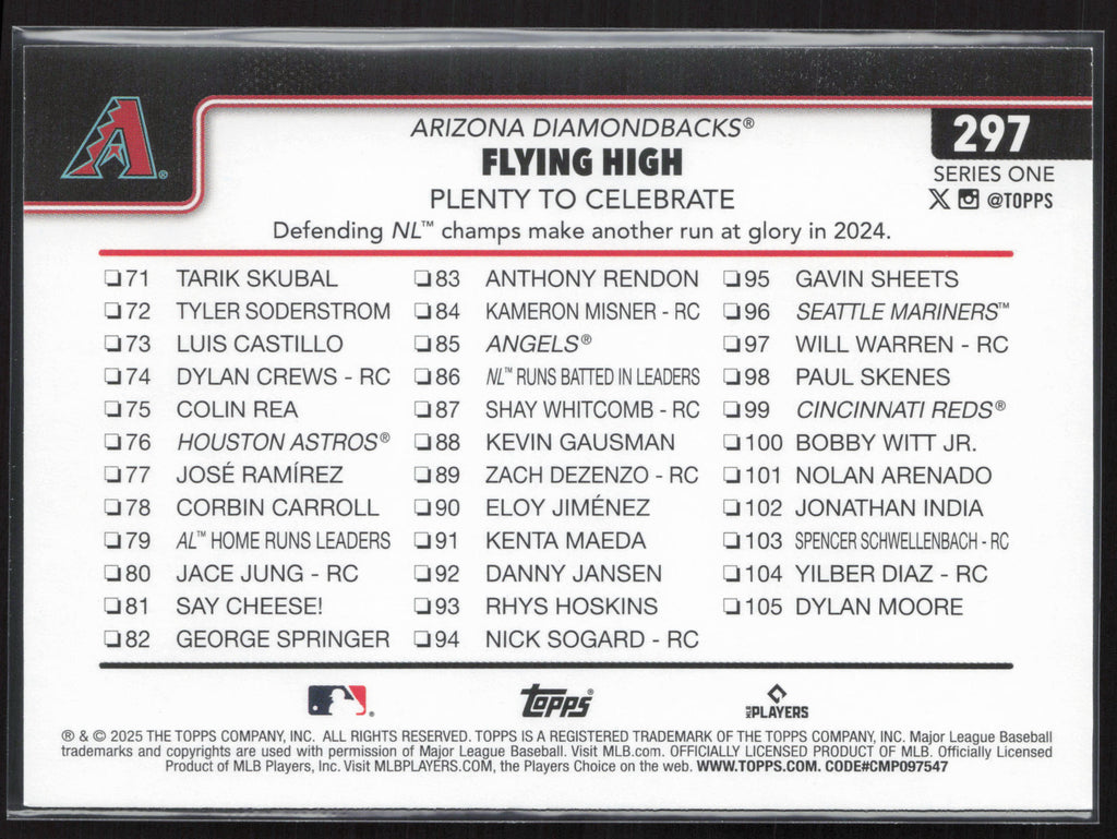 2025 Topps #297 Flying High: Plenty to Celebrate