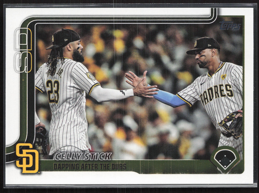 2025 Topps #389 Celly Stick: Dapping After the Dubs