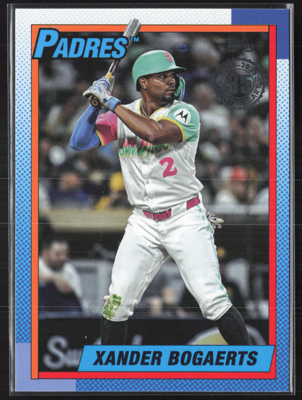 2025 Topps #90B2-18 Xander Bogaerts 1990 Topps Baseball 35th Anniversary