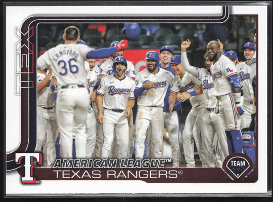 2025 Topps #593 Texas Rangers