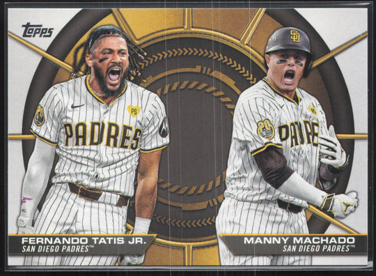 2025 Topps #DD-9 Fernando Tatis Jr. / Manny Machado Dynamic Duos