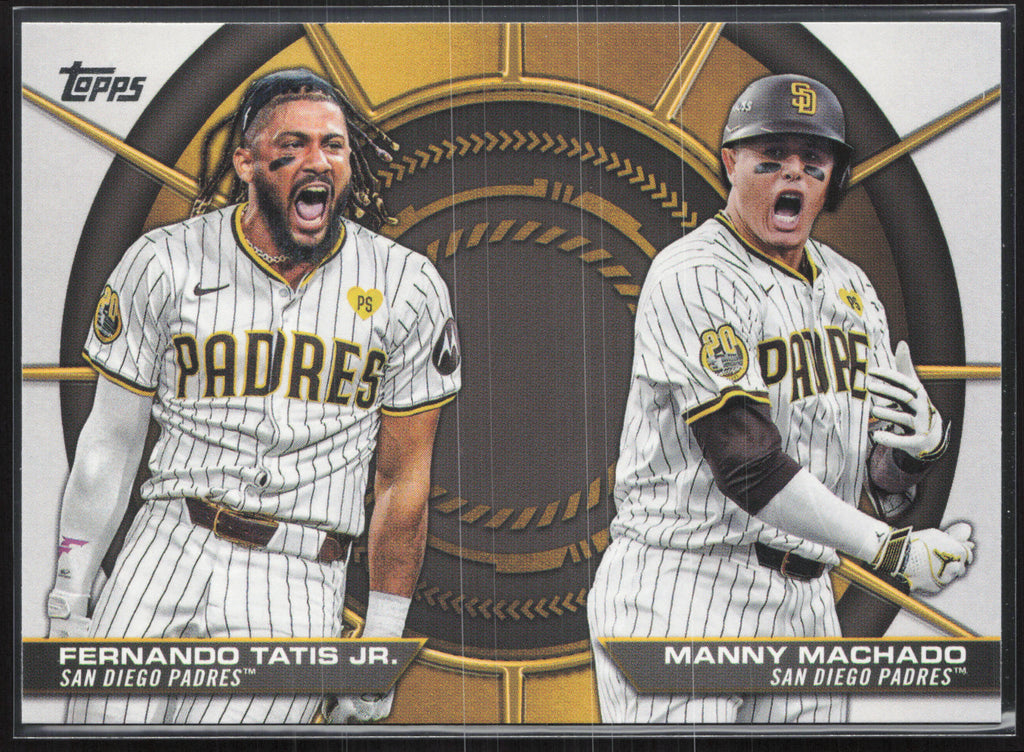 2025 Topps #DD-9 Fernando Tatis Jr. / Manny Machado Dynamic Duos