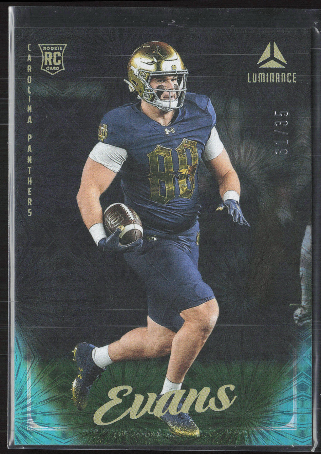 2025 Panini Luminance #167 Mitchell Evans Teal #/35