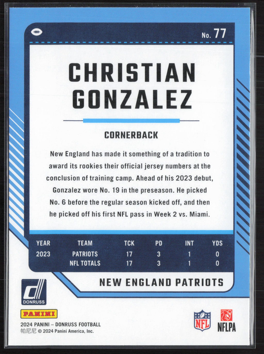 2024 Donruss #77 Christian Gonzalez