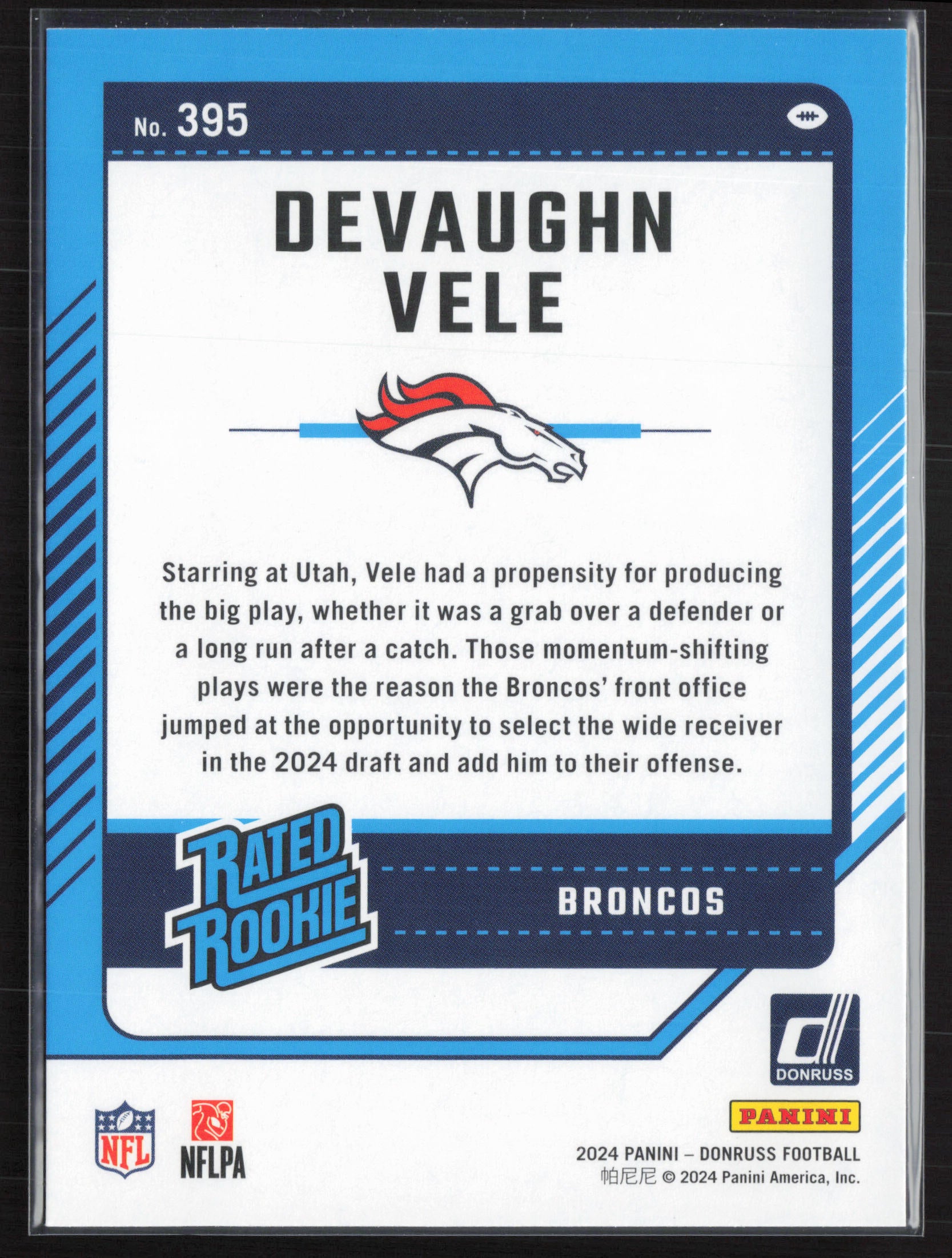2024 Donruss #395 Devaughn Vele