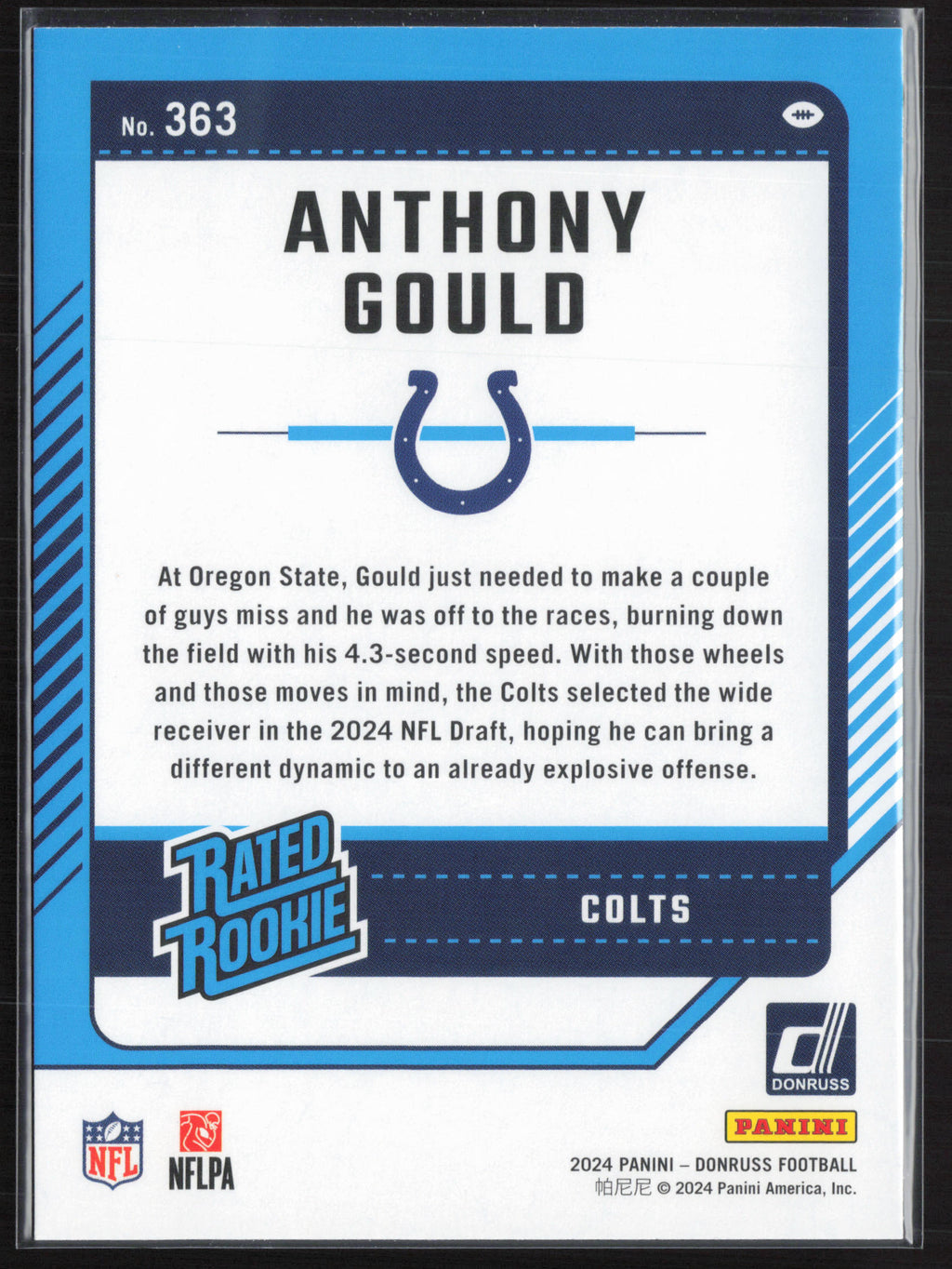 2024 Donruss #363 Anthony Gould