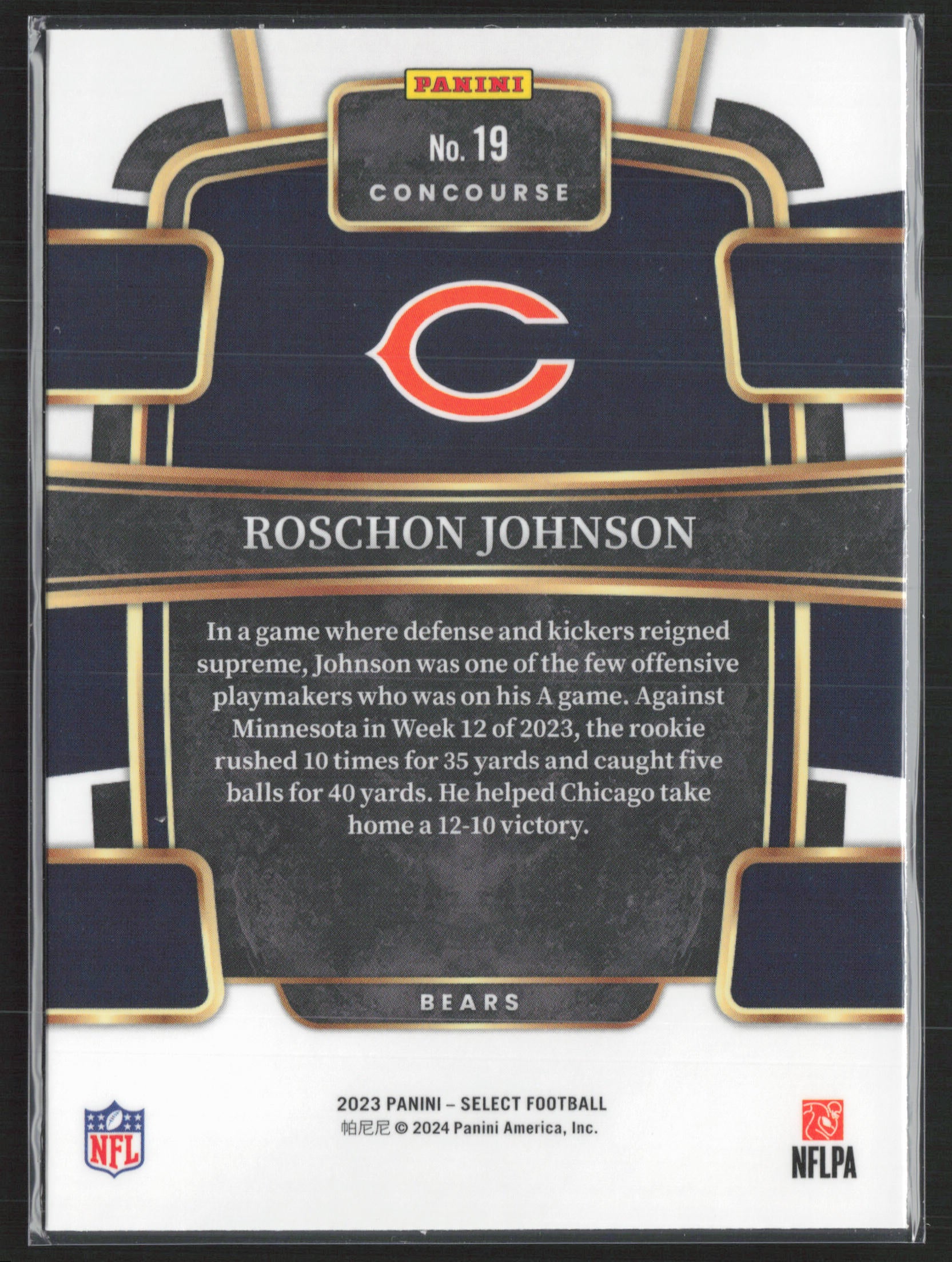 2023 Panini Select #19 Roschon Johnson