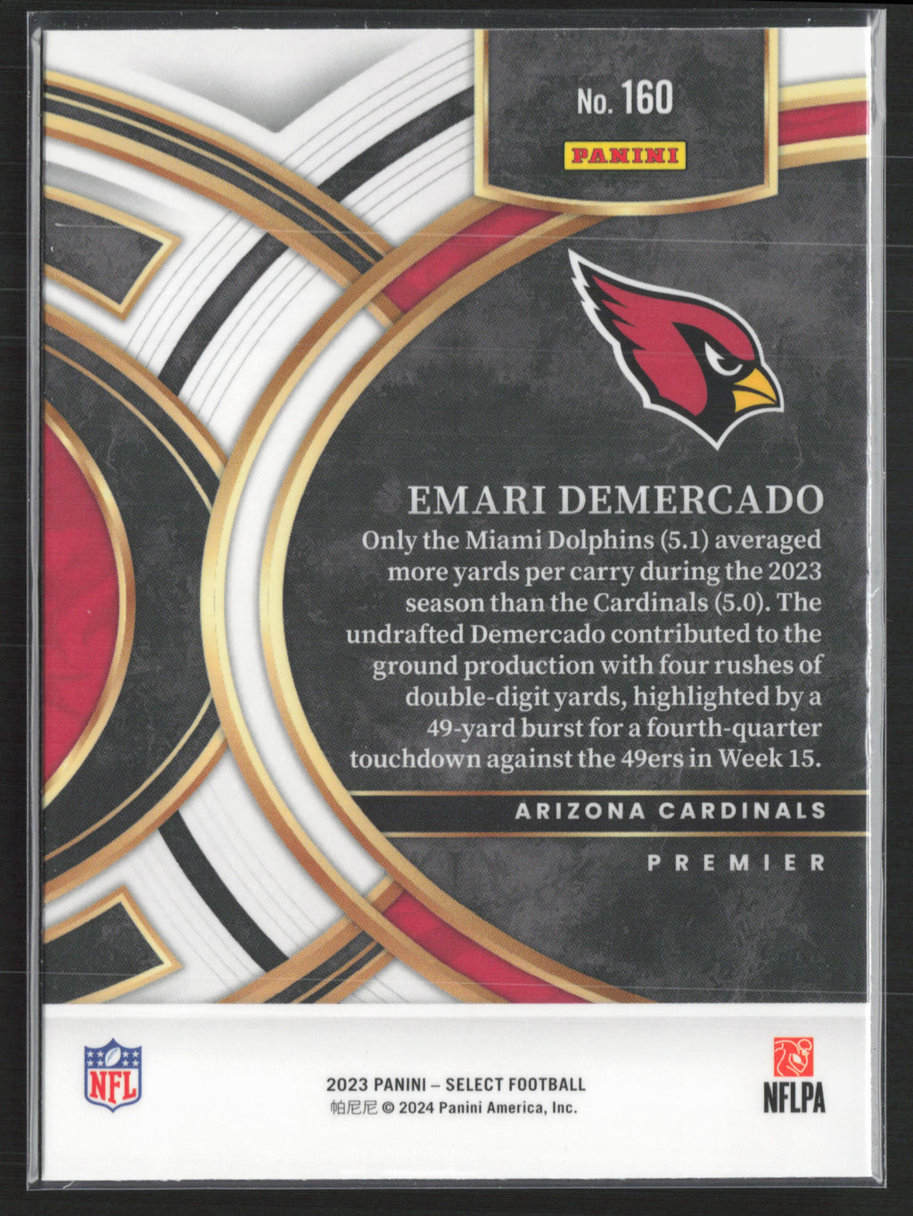 2023 Panini Select #160 Emari Demercado