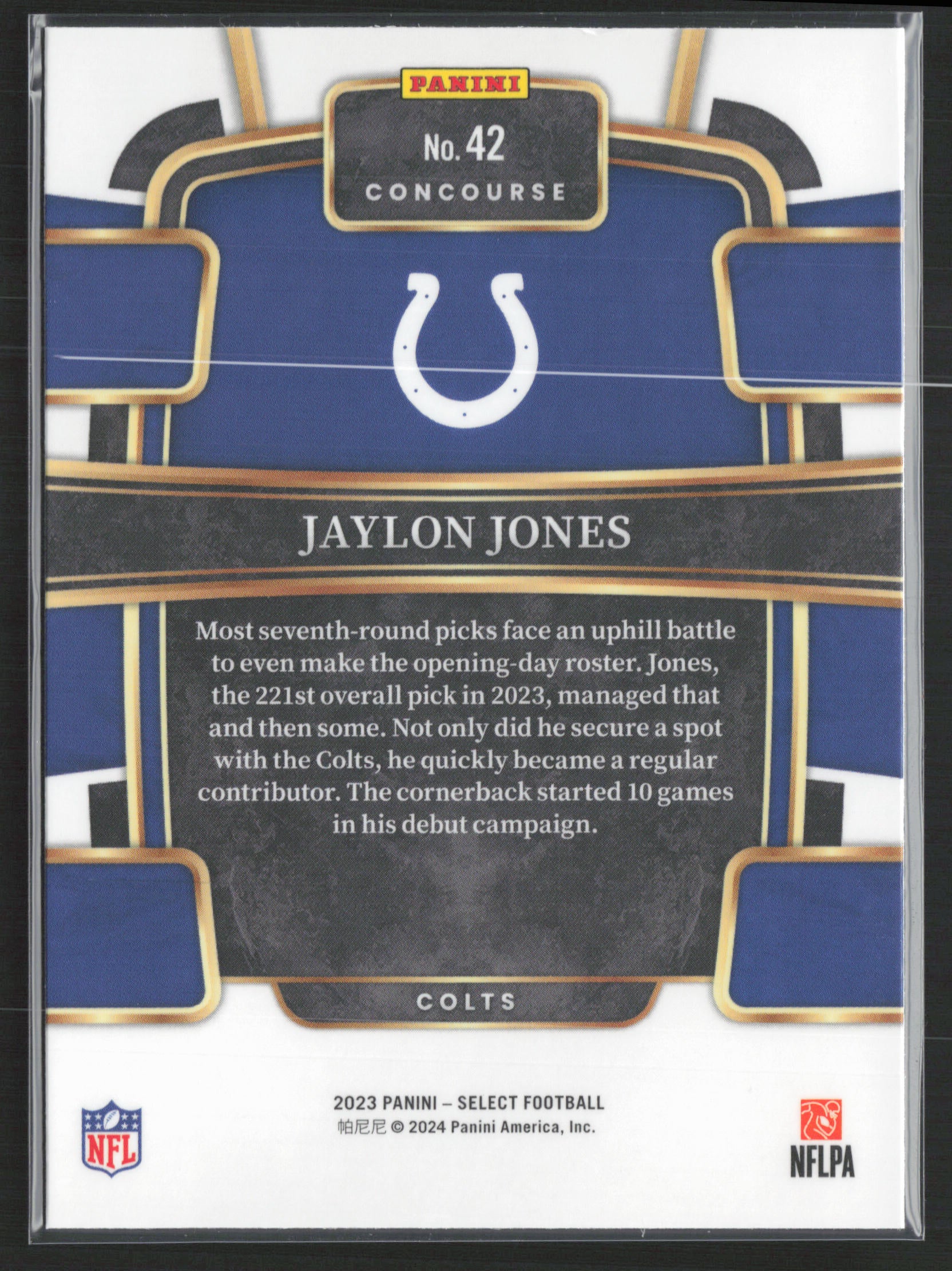 2023 Panini Select #42 Jaylon Jones