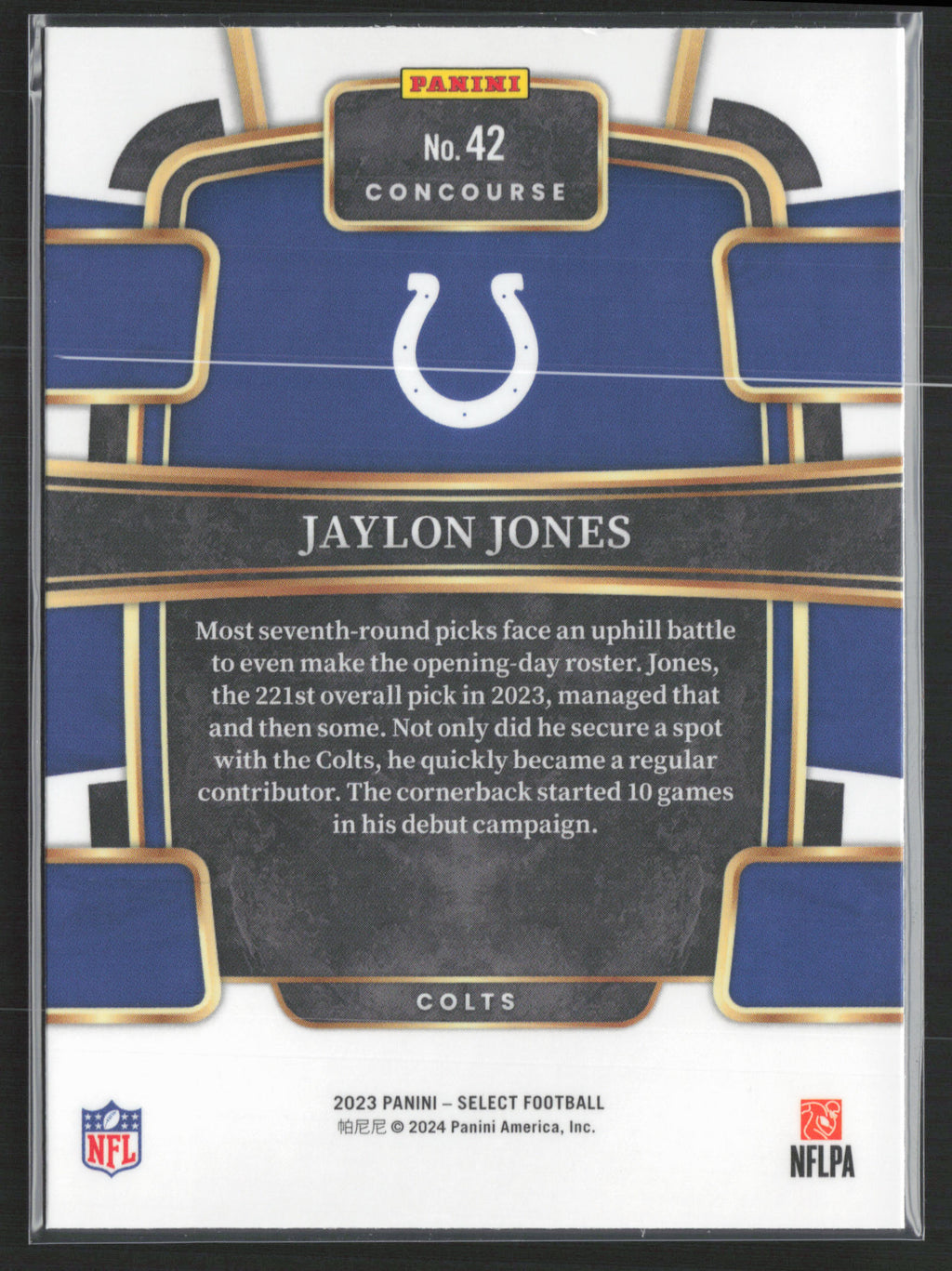 2023 Panini Select #42 Jaylon Jones