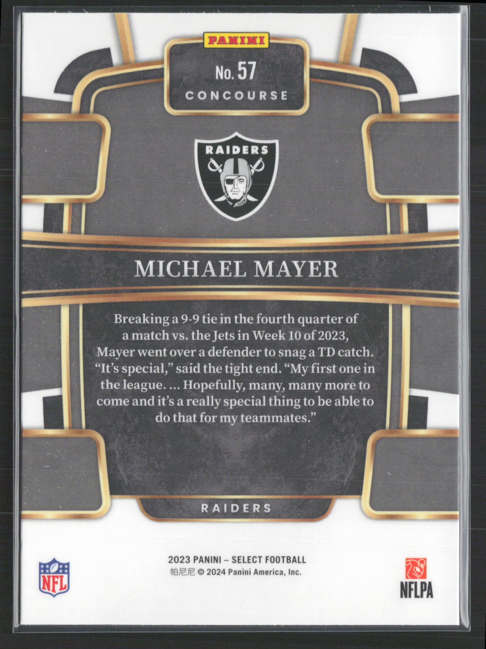 2023 Panini Select #57 Michael Mayer