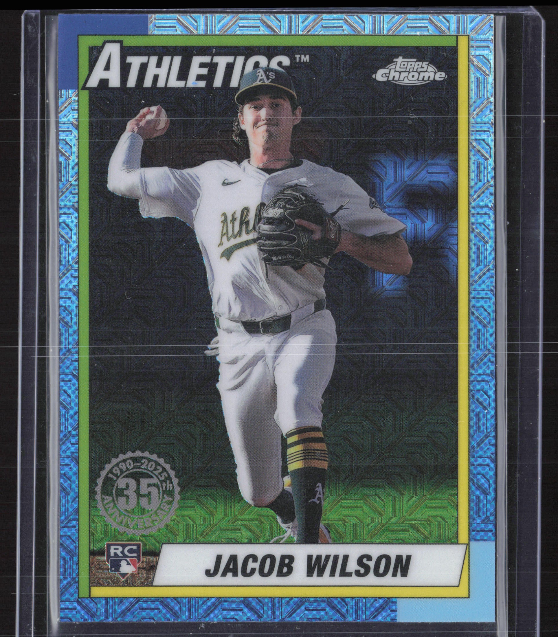 2025 Topps #T90C-16 Jacob Wilson 1990 Topps 35th Anniversary Chrome Mojo