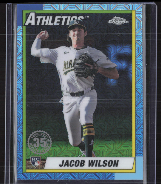 2025 Topps #T90C-16 Jacob Wilson 1990 Topps 35th Anniversary Chrome Mojo