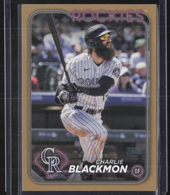 2024 Topps #431 Charlie Blackmon Gold #/2024