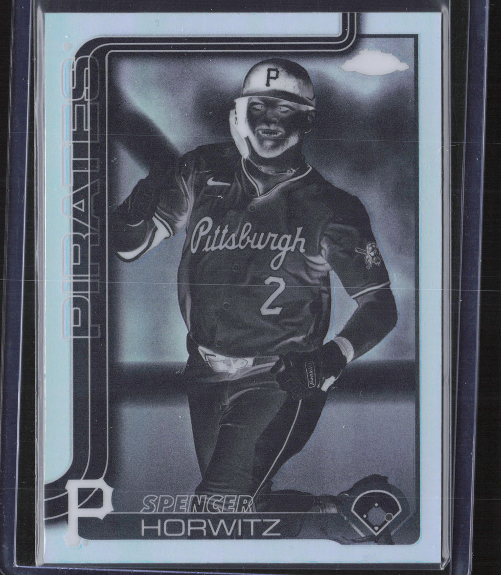 2025 Topps Chrome #243 Spencer Horwitz Negative Refractors