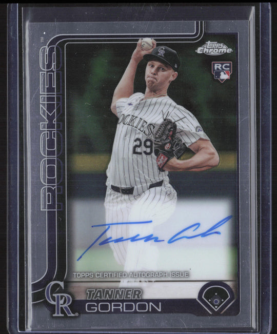 2025 Topps Chrome #RA-TG Tanner Gordon Rookie Autographs