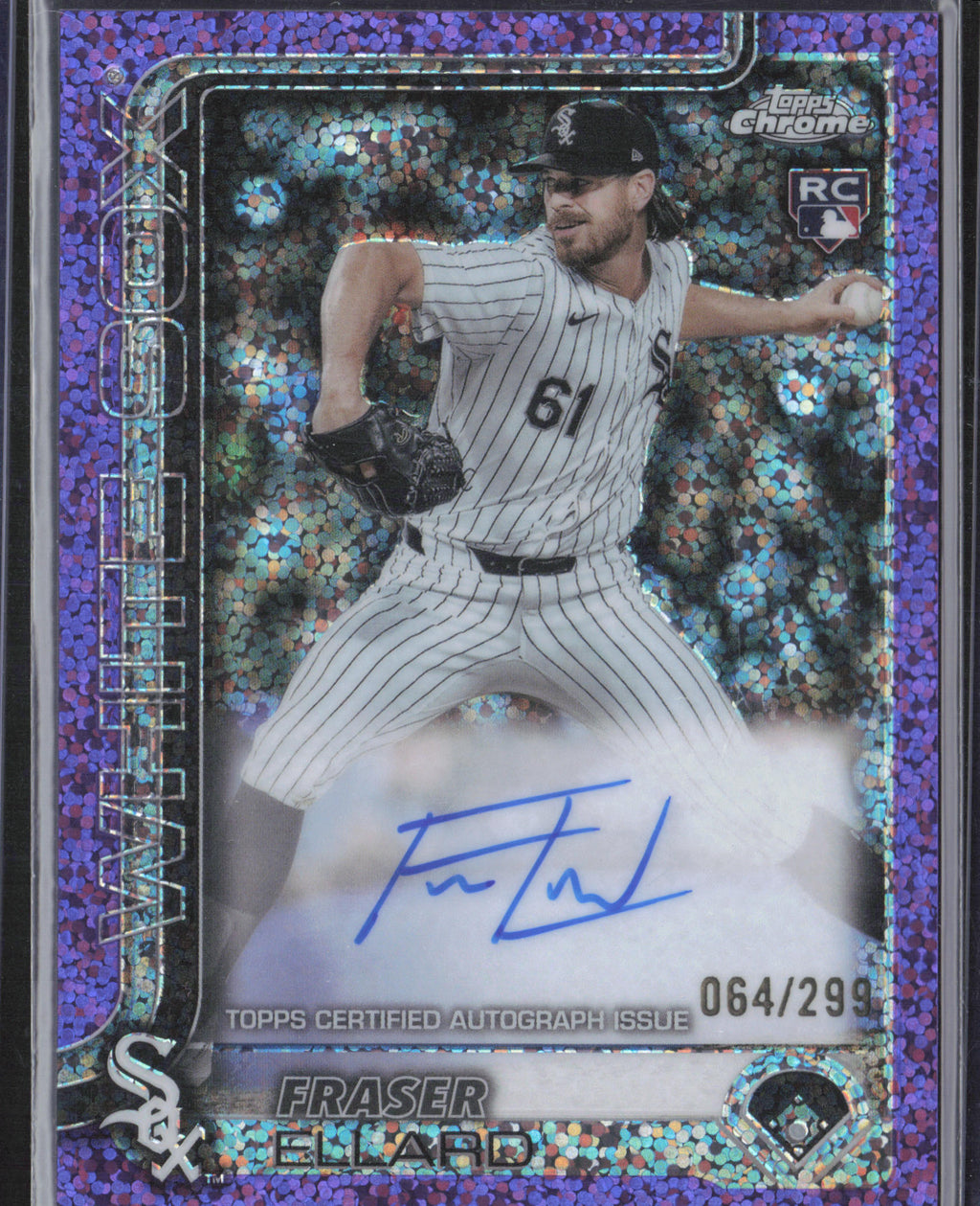 2025 Topps Chrome #RA-FE Fraser Ellard Rookie Purple Speckle Refractors #/299