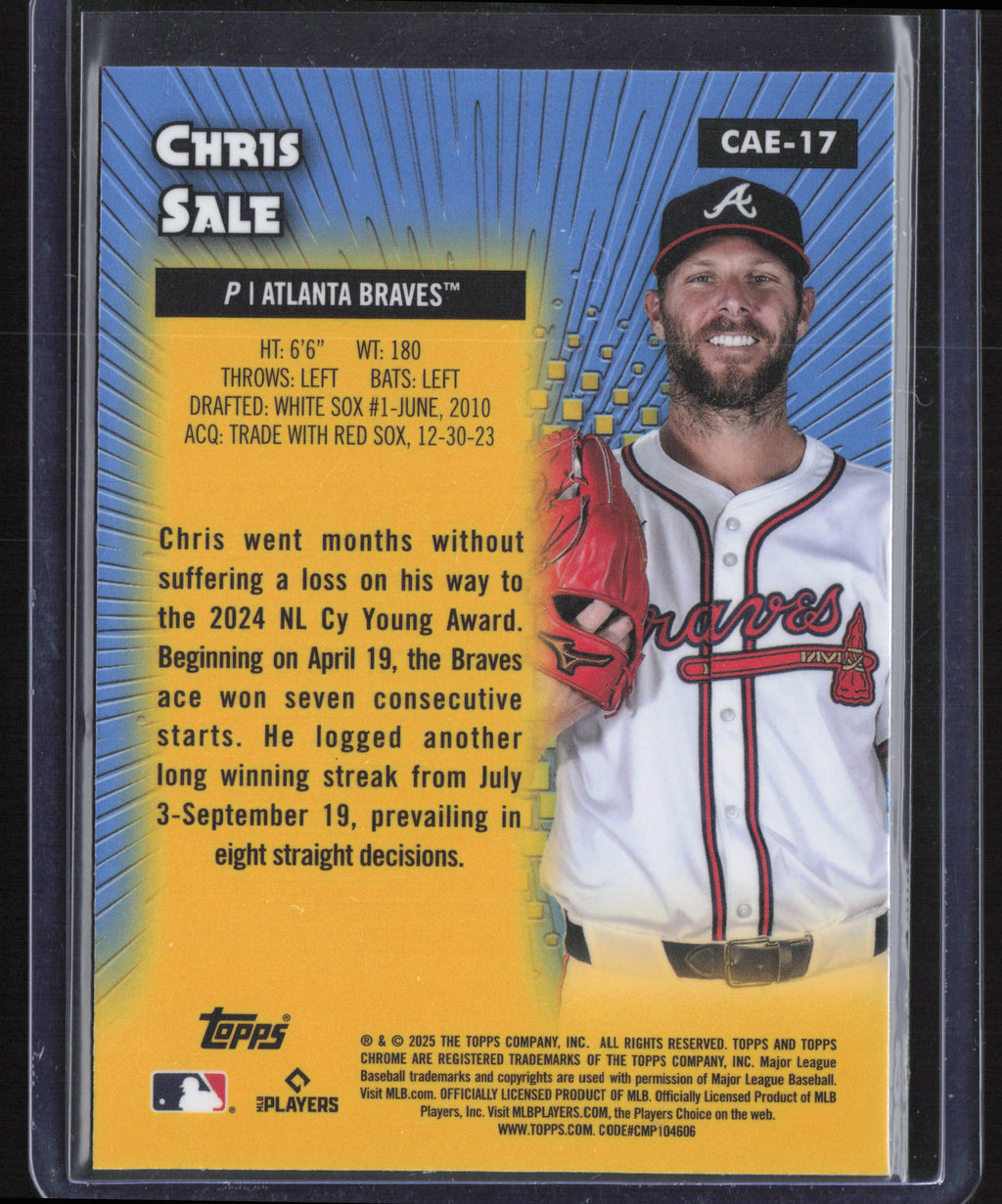 2025 Topps Chrome #CAE-17 Chris Sale Chrome All-Etch