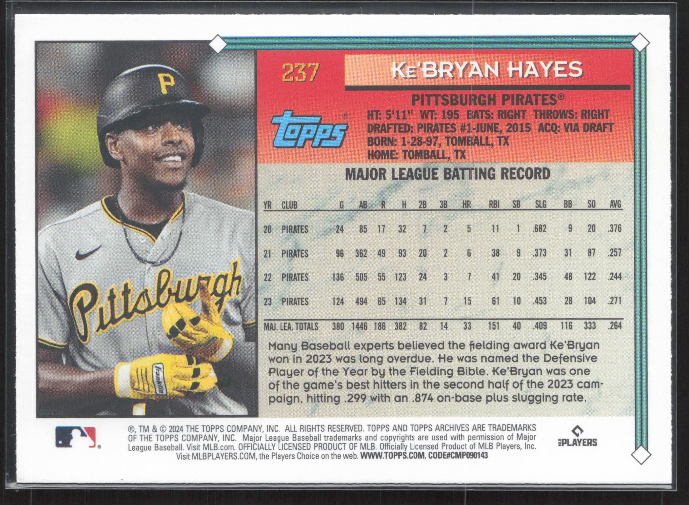 2024 Topps Archives #237 Ke'Bryan Hayes