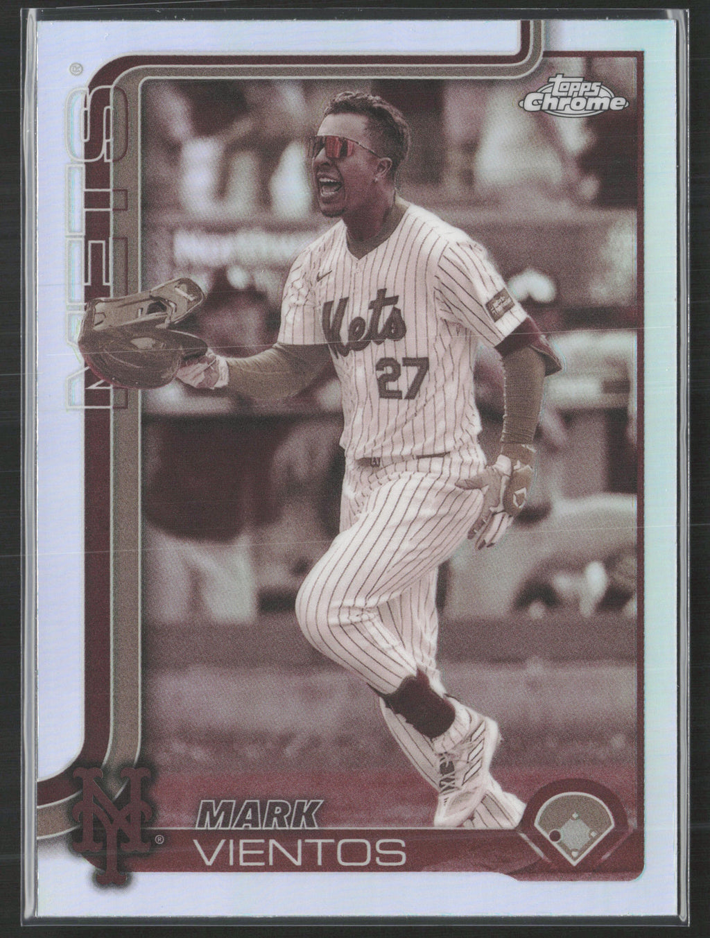 2025 Topps Chrome #129 Mark Vientos Sepia Refractors