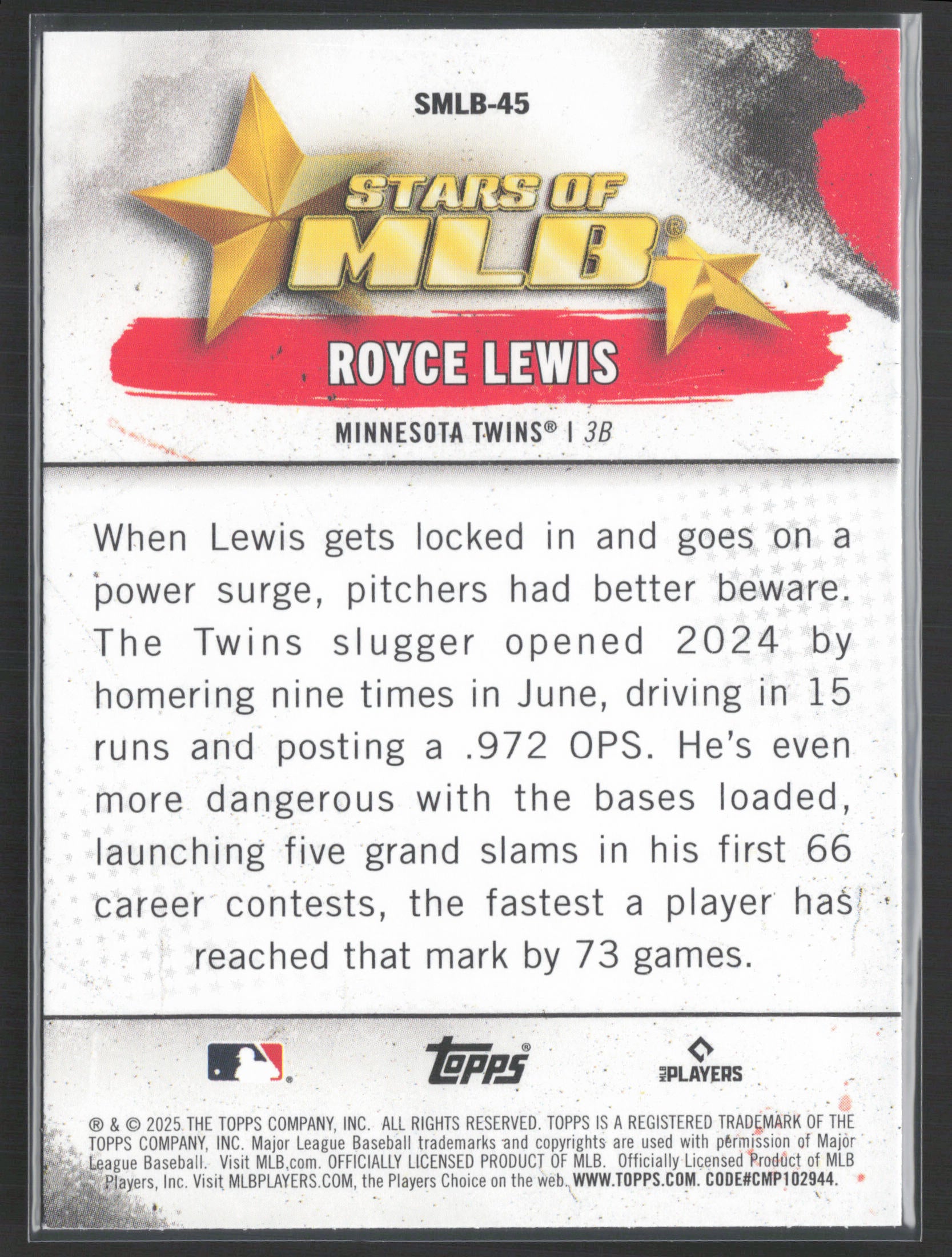 2025 Topps #SMLB-45 Royce Lewis Stars of MLB