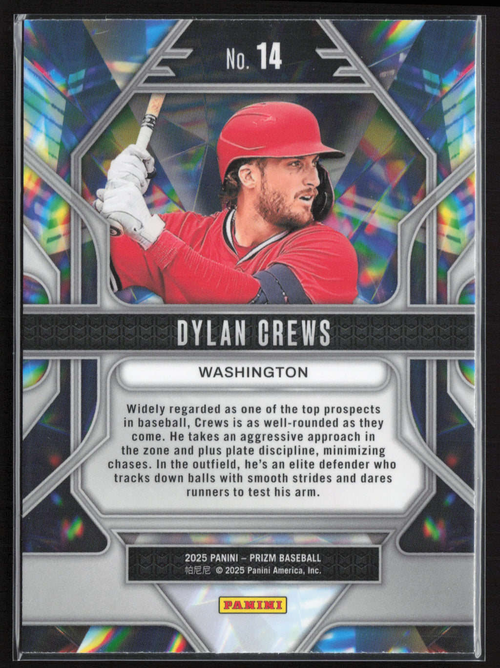 2025 Panini Prizm #14 Dylan Crews Prizmatic