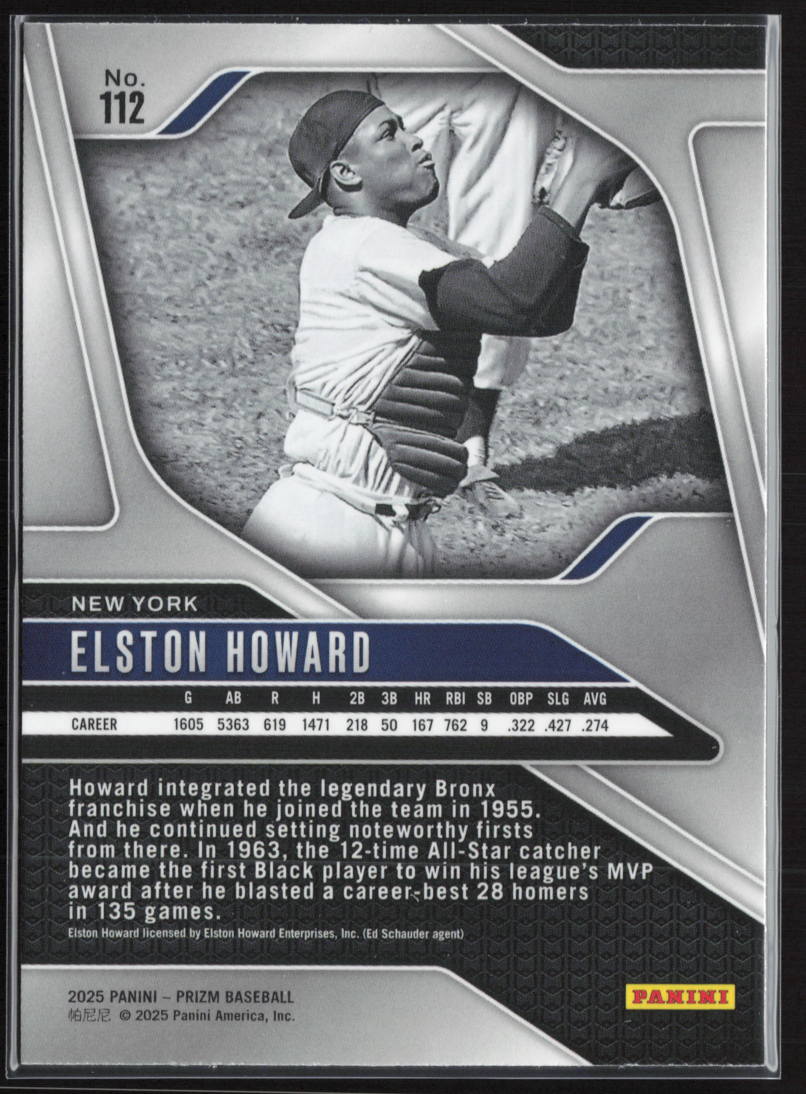2025 Panini Prizm #112 Elston Howard