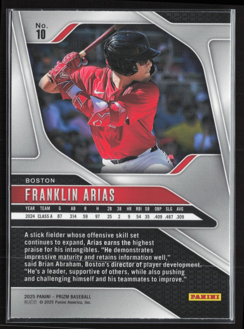 2025 Panini Prizm #10 Franklin Arias