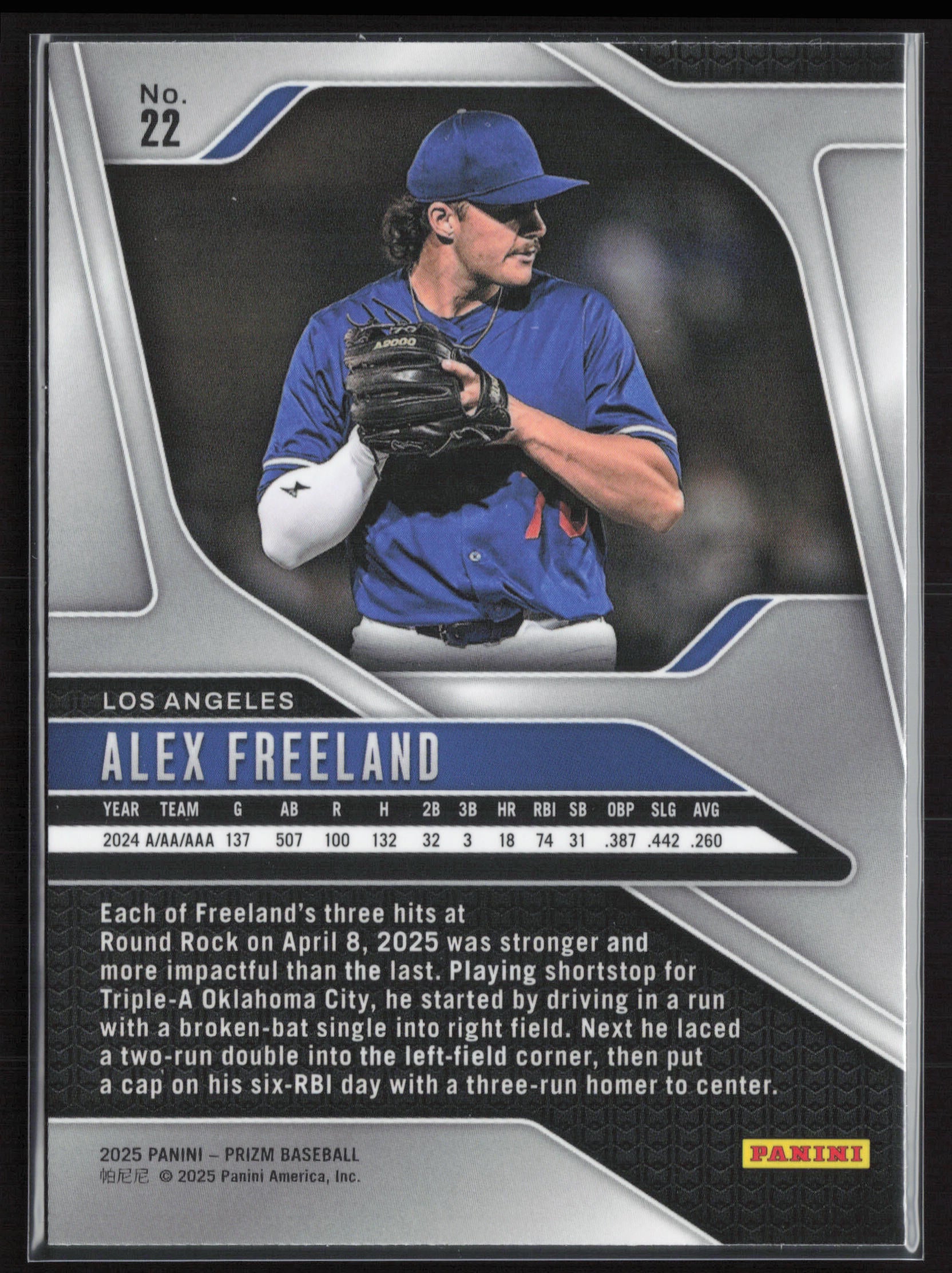2025 Panini Prizm #22 Alex Freeland