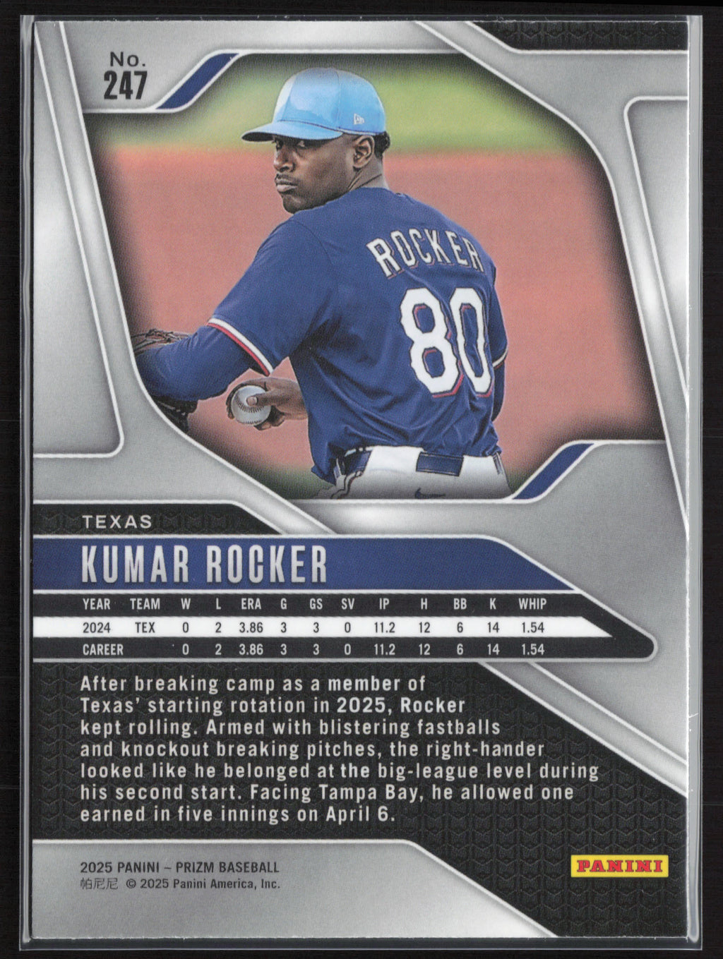 2025 Panini Prizm #247 Kumar Rocker