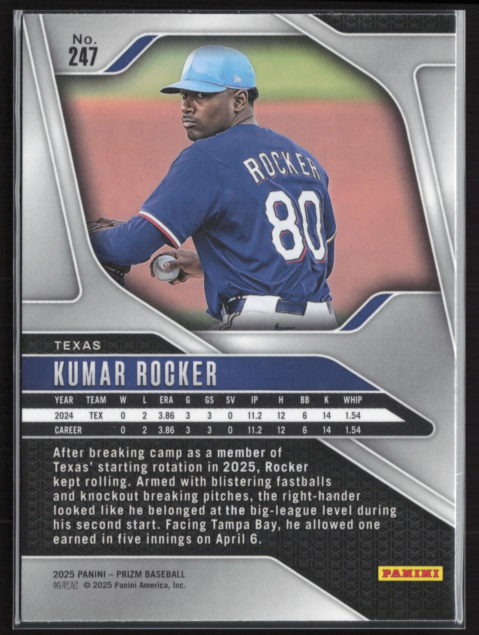 2025 Panini Prizm #247 Kumar Rocker