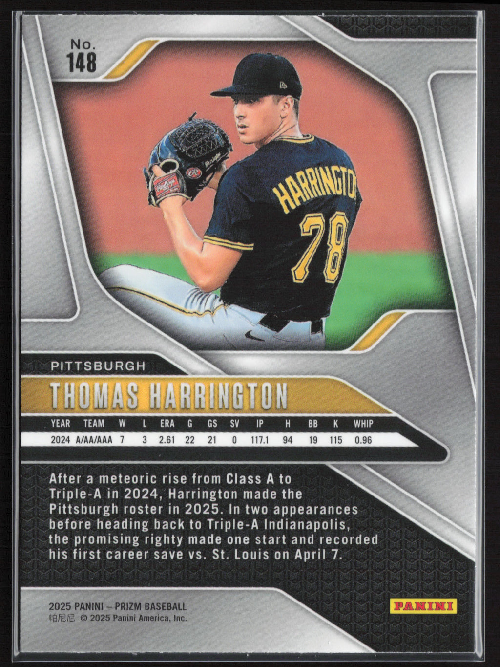 2025 Panini Prizm #148 Thomas Harrington