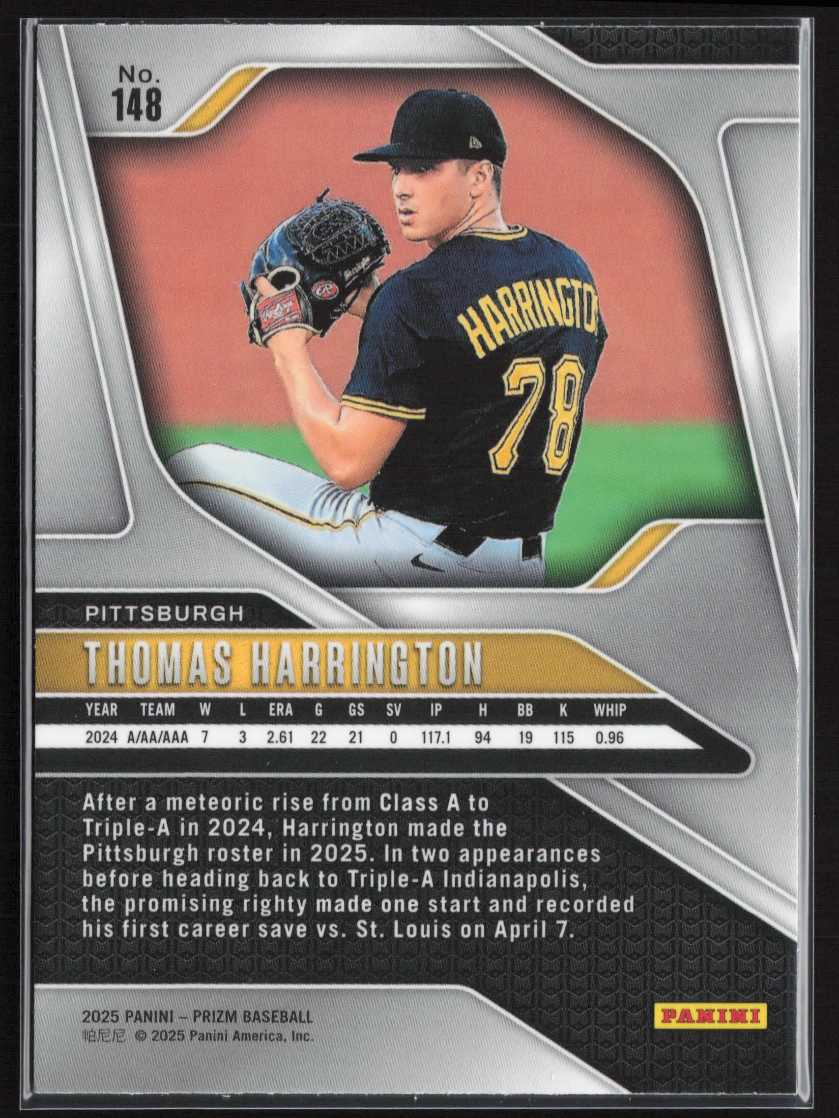 2025 Panini Prizm #148 Thomas Harrington