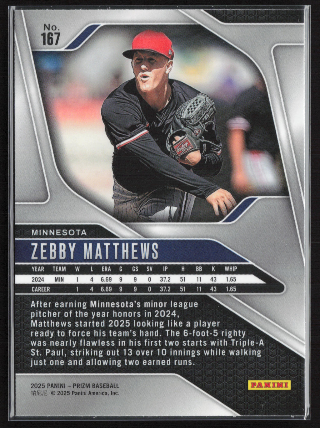 2025 Panini Prizm #167 Zebby Matthews