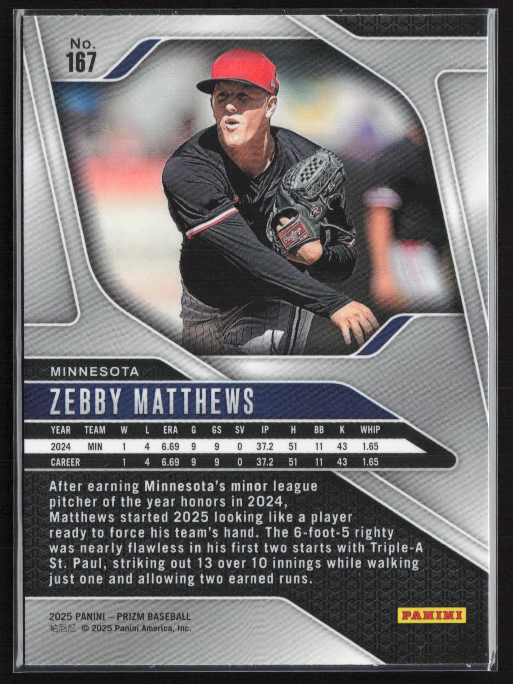 2025 Panini Prizm #167 Zebby Matthews