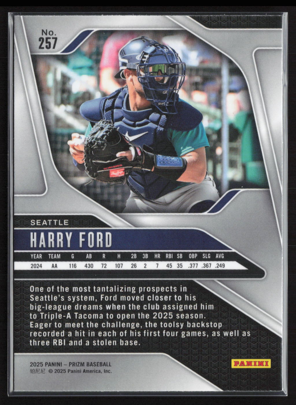 2025 Panini Prizm #257 Harry Ford