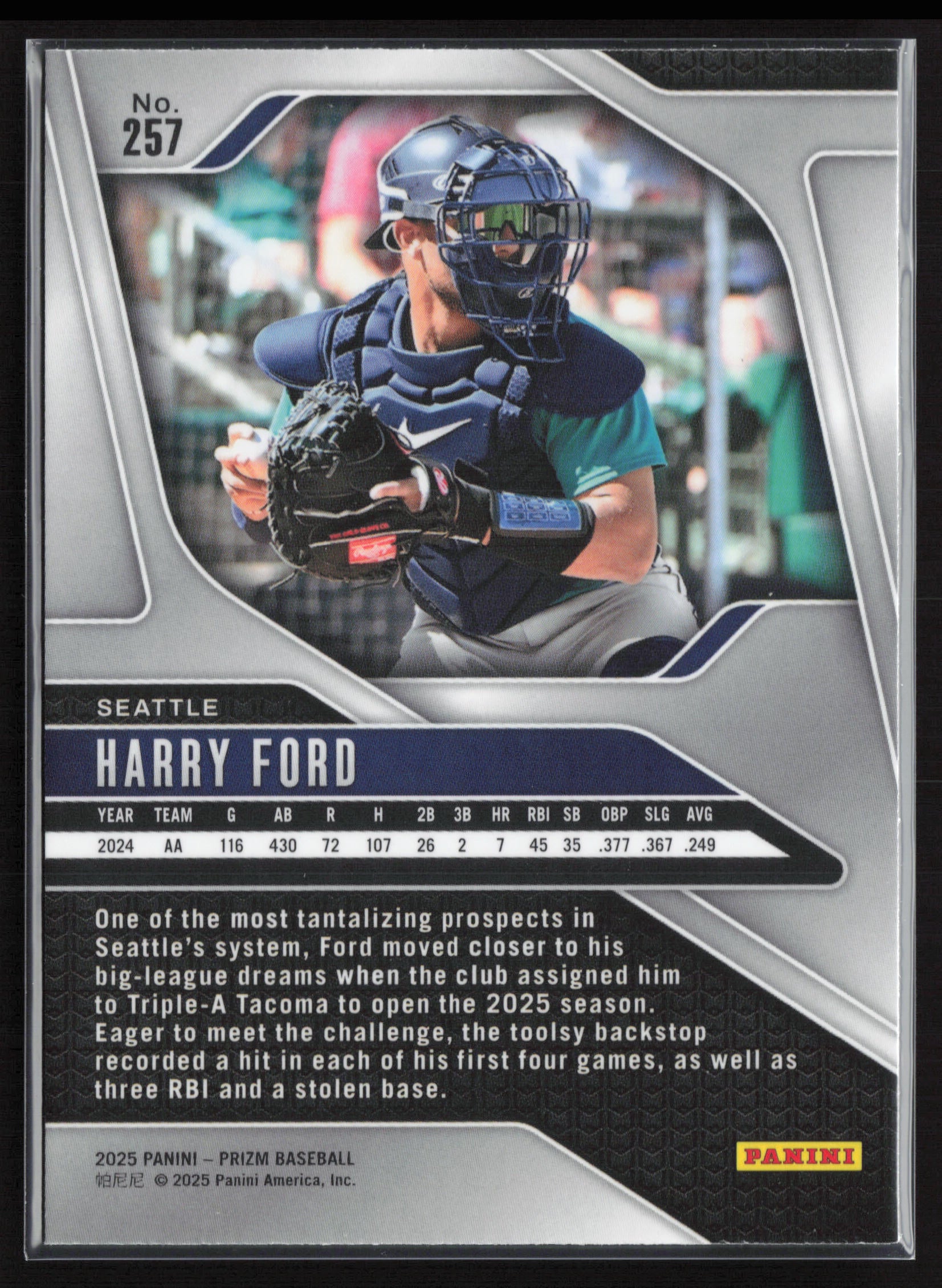 2025 Panini Prizm #257 Harry Ford