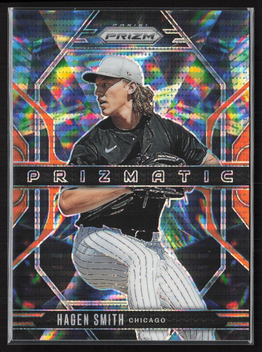 2025 Panini Prizm #18 Hagen Smith Prizmatic Orange Prizms #/399