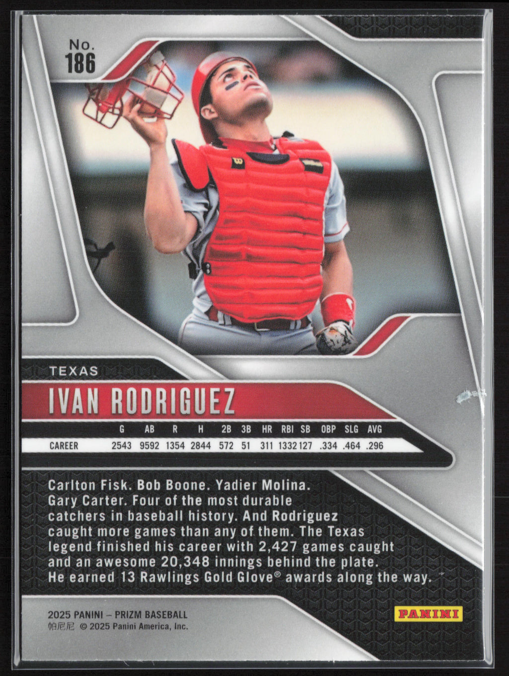 2025 Panini Prizm #186 Ivan Rodriguez
